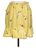 Storia 100% Polyester Floral Yellow Casual Skirt Size L - photo 2