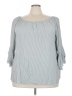 Gibson Latimer 100% Rayon Gray 3/4 Sleeve Blouse Size 3X - photo 1