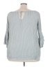 Gibson Latimer 100% Rayon Gray 3/4 Sleeve Blouse Size 3X - photo 2