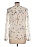 Fab'rik 100% Polyester Floral Ivory Long Sleeve Blouse Size L - photo 2