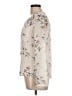 Fab'rik 100% Polyester Floral Ivory Long Sleeve Blouse Size L - photo 5