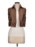 Finity Studio Brown Sleeveless Button-Down Shirt Size 10 - photo 1