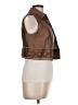 Finity Studio Brown Sleeveless Button-Down Shirt Size 10 - photo 4