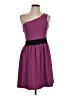 Bebop Color Block Purple Cocktail Dress Size L - photo 1