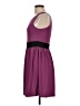 Bebop Color Block Purple Cocktail Dress Size L - photo 5