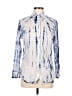 Chaps 100% Cotton Blue Long Sleeve Blouse Size M - photo 1