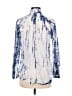 Chaps 100% Cotton Blue Long Sleeve Blouse Size M - photo 2
