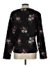 Violets & Roses Black Long Sleeve Top Size L - photo 2