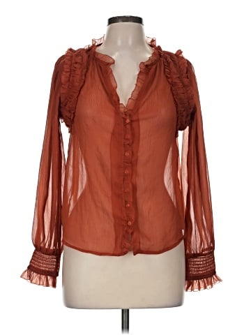Forever That Girl for Anthropologie Long Sleeve Blouse (view 1)