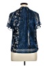 Cupio Blue Short Sleeve Blouse Size XL - photo 2