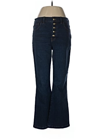 Madewell Kick Out Crop Jeans in Larkspur Wash (view 1)