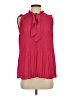 T Tahari 100% Polyester Red Sleeveless Blouse Size S - photo 1