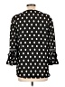 Max Studio 100% Polyester Polka Dots Black 3/4 Sleeve Blouse Size L - photo 2