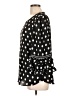 Max Studio 100% Polyester Polka Dots Black 3/4 Sleeve Blouse Size L - photo 5