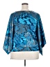Feathers Blue Poncho Size 2X - photo 2
