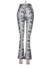 David Lerner Animal Print Silver Casual Pants Size M - photo 2