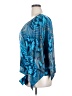 Feathers Blue Poncho Size 2X - photo 5
