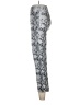 David Lerner Animal Print Silver Casual Pants Size M - photo 5