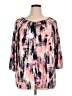 Ellen Tracy Pink 3/4 Sleeve Blouse Size 1X - photo 1