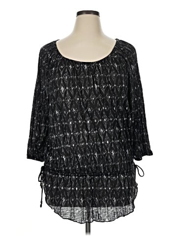 Faded Glory 3/4 Sleeve Blouse (view 1)
