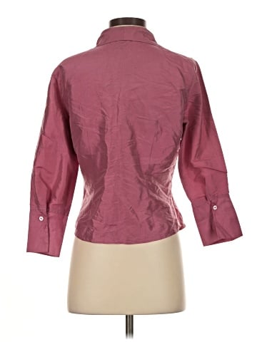 Anne Carson 3/4 Sleeve Silk Top (view 2)