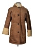 Lands' End 100% Polyester Brown Coat Size 10 - 12 - photo 1