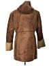 Lands' End 100% Polyester Brown Coat Size 10 - 12 - photo 2