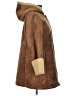 Lands' End 100% Polyester Brown Coat Size 10 - 12 - photo 4