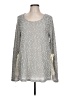 A'reve Silver Long Sleeve Blouse Size L - photo 1