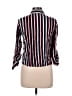 Love Notes 100% Rayon Stripes Pink Long Sleeve Blouse Size L - photo 2