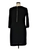Donna Ricco Solid Black Casual Dress Size 14 - photo 2