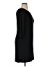 Donna Ricco Solid Black Casual Dress Size 14 - photo 4