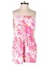 Forever 21 100% Rayon Tie-dye Pink Romper Size S - photo 1