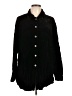 Earth Song Black Long Sleeve Button-Down Shirt Size L - photo 1