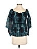 Venus Teal 3/4 Sleeve Blouse Size S - photo 1