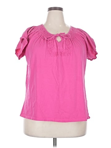 Jason Maxwell Short Sleeve Blouse (view 1)