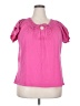 Jason Maxwell 100% Cotton Pink Short Sleeve Blouse Size 2X - photo 1