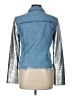 On Twelfth 100% Cotton Metallic Silver Denim Jacket Size L - photo 2