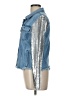 On Twelfth 100% Cotton Metallic Silver Denim Jacket Size L - photo 5