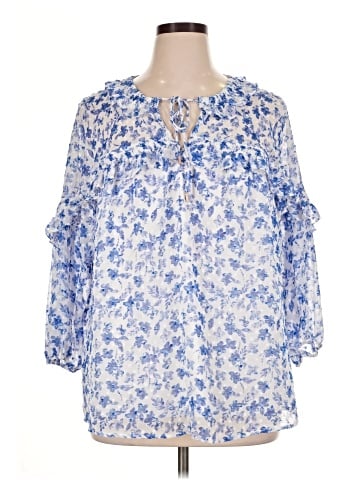 Skies Are Blue 3/4 Sleeve Blouse (view 1)