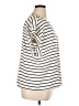 Bobeau Stripes Ivory Short Sleeve Top Size 1X - photo 4