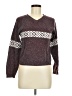 Route 66 Argyle Burgundy Pullover Sweater Size M - photo 1