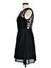 Rosette 100% Polyester Hearts Black Cocktail Dress Size M - photo 5