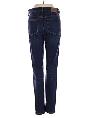 Madewell Tall 9" Mid-Rise Skinny Jeans in Larkspur Wash: TENCEL&trade; Denim Edition (view 2)