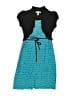 Speechless Color Block Teal Dress Size 14 - photo 1