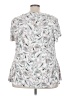 Roz & Ali Silver Short Sleeve Blouse Size 3X - photo 2