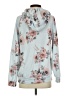 12pm by Mon Ami Floral Blue Pullover Hoodie Size S - photo 2