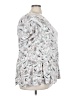 Roz & Ali Silver Short Sleeve Blouse Size 3X - photo 4