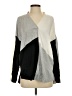 INC International Concepts Color Block Gray Pullover Sweater Size S - photo 1