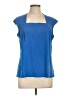 Kasper Blue Sleeveless Blouse Size L - photo 1